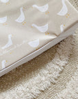 Anti-Roll Wedge Baby Changing Mat - Splash Goose print