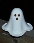 Ghost Tealight Holder – Handmade Ceramic Candle Holder