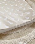 Anti-Roll Wedge Baby Changing Mat - Splash Goose print