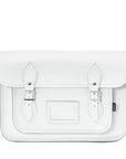 Handmade Leather Satchel - White