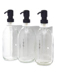 White Triple Wall Mounted Soap Dispenser