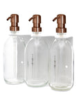 White Triple Wall Mounted Soap Dispenser