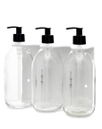 White Triple Wall Mounted Soap Dispenser
