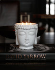 White Buddha Candle