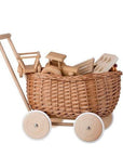 Eco Friendly Wicker Toy Trailer for Children