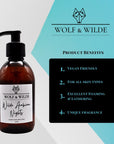 Wilde Arabian Nights luxury 2 in 1 liquid soap, hand and body wash, premium exotic spice fragrance, vegan cruelty-free, 250ml by Wolf & Wilde at brixbailey.com