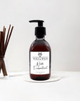 Wilde Enchantment luxury 2 in 1 liquid soap for hands and body, 250ml, bergamot citrus floral fragrance, vegan cruelty-free, amber PET bottle by Wolf & Wilde at brixbailey.com