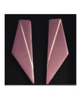 Handmade Short Wing Earrings – Luxurious Spanish Leather Artistry by Gerda Retter Design at www.brixbailey.com