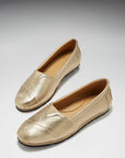 Women's Chukka Espadrilles, gold leather