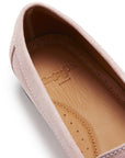 Women's Penny Loafers Leather Sole, ice pink suede
