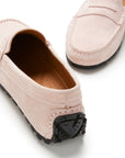 Women's Tyre Sole Penny Loafers, ice pink suede