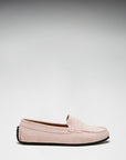 Women's Tyre Sole Penny Loafers, ice pink suede