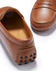Women's Penny Driving Loafers, tan leather