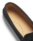 Women's Tasselled Driving Loafers, black suede