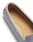 Women's Tasselled Driving Loafers, dove grey suede