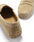Women's Penny Driving Loafers, taupe suede