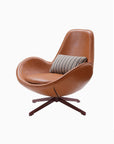 Snail Brown Chair, Leather