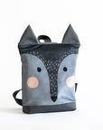 Kids Backpack with Wolf Design