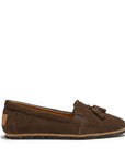 Women's Tasselled Espadrilles, brown suede