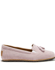 Women's Tasselled Espadrilles, powder pink suede