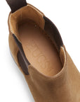 Women's Tobacco Suede Chelsea Boots, Welted Leather Sole