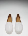 Women's Slip-On Sneakers, white leather