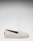 Women's Slip-On Sneakers, white leather