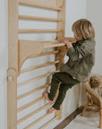 Pikler Triangle Climber with Swedish Wall Add-On (Ages 6m–7y)