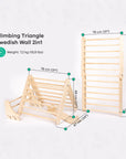 Pikler Triangle Climber with Swedish Wall Add-On (Ages 6m–7y)