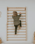 Pikler Triangle Climber with Swedish Wall Add-On (Ages 6m–7y)