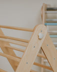 Pikler Triangle Climber with Swedish Wall Add-On (Ages 6m–7y)