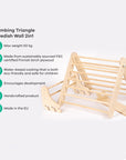 Pikler Triangle Climber with Swedish Wall Add-On (Ages 6m–7y)