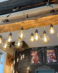 Wooden Beam Chandelier - Norwegian Spruce Cluster Pendant Light