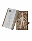 Wooden Beech Doll with Movable Limbs - Sustainable & Educational Toy for All Ages by Wooden Story at www.brixbailey.com