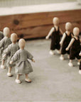Wooden Beech Doll with Soft Dress