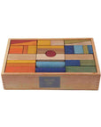 Colourful Wooden Building Blocks Set 63 Pieces