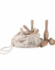 Wooden Bowling Set Natural Finish