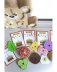 Creative Wooden Burger Puzzle for Kids Ages 3 and Up