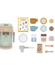 Green Wooden Coffee Maker Playset for Kids