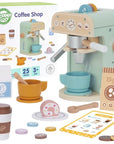 Green Wooden Coffee Maker Playset for Kids
