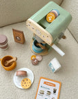 Green Wooden Coffee Maker Playset for Kids