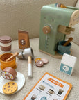 Green Wooden Coffee Maker Playset for Kids
