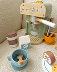 Green Wooden Coffee Maker Playset for Kids