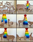 Wooden Farm Animals Set-3