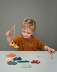 Wooden Fishing Game with Animal Friends