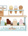 Wooden Ice Cream Stand Play Set for Kids