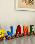 Wooden Letter Train Puzzle for Kids-2