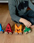 Wooden Letter Train Puzzle for Kids-3