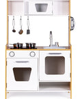 Wooden Toy Kitchen with Lights and Sounds
