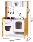 Wooden Toy Kitchen with Lights and Sounds